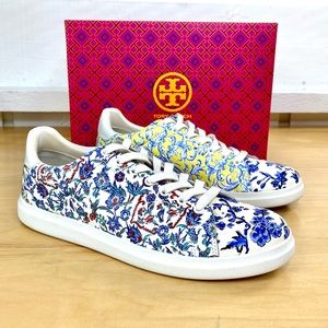 TORY BURCH Howell Court Printed Leather Sneakers